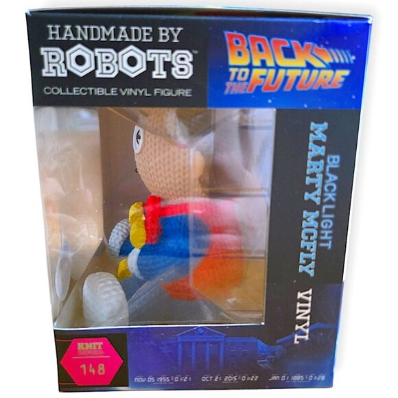 Handmade By Robots 2023 Marty McFly FANEXPO Exclusive Blacklight Figure #148 - Picture 2 of 7